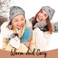 thumbnail image 4 of Lsque Bee Pattern Knitted Beanie, Unisex Winter Hat, Knit Hat Winter Beanies Thick Fisherman Beanies Cuffed Plain Skull Caps, 4 of 6