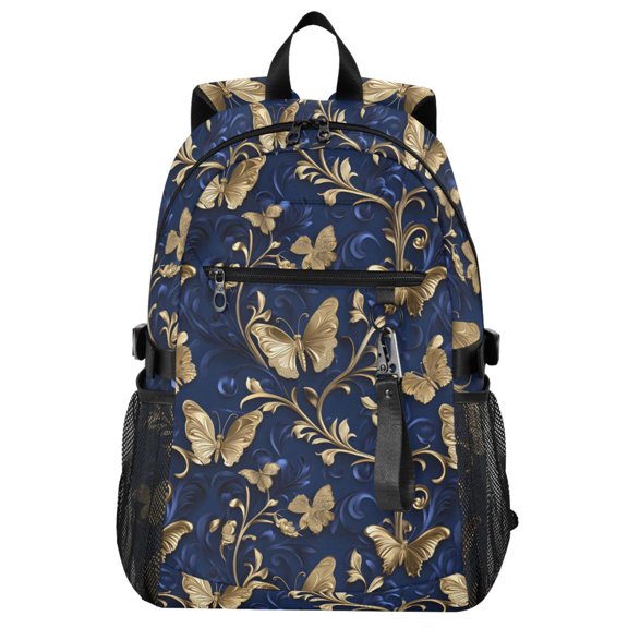 ALAZA 3d Butterflies-d2 Pattern School Backpack Travel Laptop Bag College Bookbag Casual Daypack for Women Men
