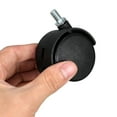thumbnail image 3 of OUNONA 4Ud Giratorias Con Para De Plástico Para Muebles Duraderas Negras, 3 of 6