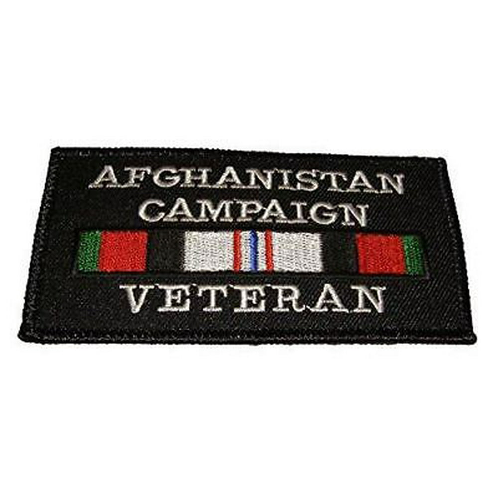 AFGHANISTAN CAMPAIGN VETERAN W/ SERVICE RIBBON PATCH ENDURING FREEDOM