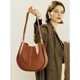 thumbnail image 4 of Bolso de cuero suave para mujer, doble capa de piel de vaca, ligero, de lujo, nueva moda, gran capacidad, un hombro tipo bandolera, 2024, 4 of 4