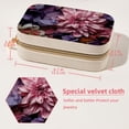 thumbnail image 5 of Shivering Velvet Portable Jewelry Box with Removable Compartment - Necklace, Earring, and Travel Organizer - Gift, 5 of 7