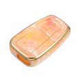 thumbnail image 1 of Funda para llave compatible con Toyota Prius 2006-2022, 2 botones, diseño de porcelana, moda, suave, TPU, naranja, mando a distancia, sin llave, inteligente, funda protectora para llave, 1 of 1