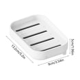 thumbnail image 3 of Rewenti Wall Mounted Soap Box Bathroom Storage Rack No Drilling and Draining Household Soap Box Storage Rack Suction Cup Soap Rack, 3 of 6