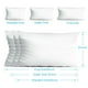 thumbnail image 4 of Yeshouse Paquete de 4 protectores de almohada con cremallera, 100 % algodón egipcio de 400 hilos, color blanco., 4 of 6