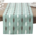 thumbnail image 1 of Saro Lifestyle Modern Embroidered Design Table Runner 16 x 120 in. Aqua, 1 of 1