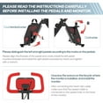 thumbnail image 3 of Pooboo 4-in-1 Folding Magnetic Exercise Bike Indoor Cycling x Bike Arm Resistance Bands 220, 3 of 9