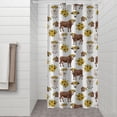 thumbnail image 2 of White Cow Sunflower Pattern Shower Curtain 36"x72" ,Bathroom Decorative Shower Curtains Set with 12 Hooks,Modern Waterproof Washable Shower Curtain, 2 of 6