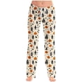 thumbnail image 5 of Stamzod Womens Fashion 2026 Halloween Pajama Pants Cute Print Straight Leg Pj Pants Women Sleep Pants with Elastic Waist Drawstring XXXXL, 5 of 7