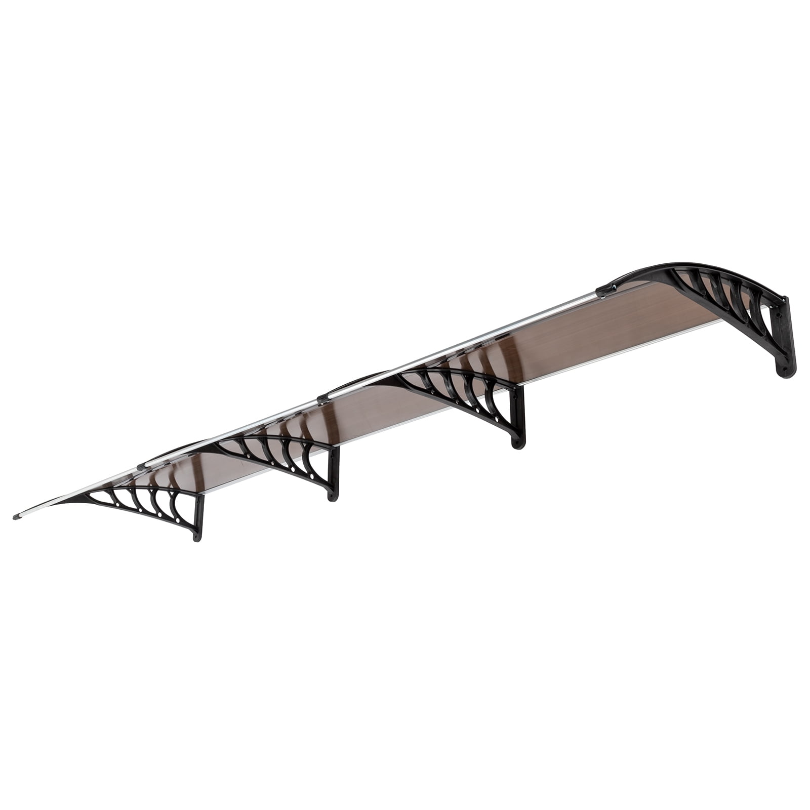 Lowestbest 116.5"x 35.4" Window Awning Door Canopy, Outdoor Front Door Patio Canopy Protection, Brown Lowestbest 116.5"x 35.4" Window Awning Door Canopy, Outdoor Front Door Patio Canopy Protection, Brown