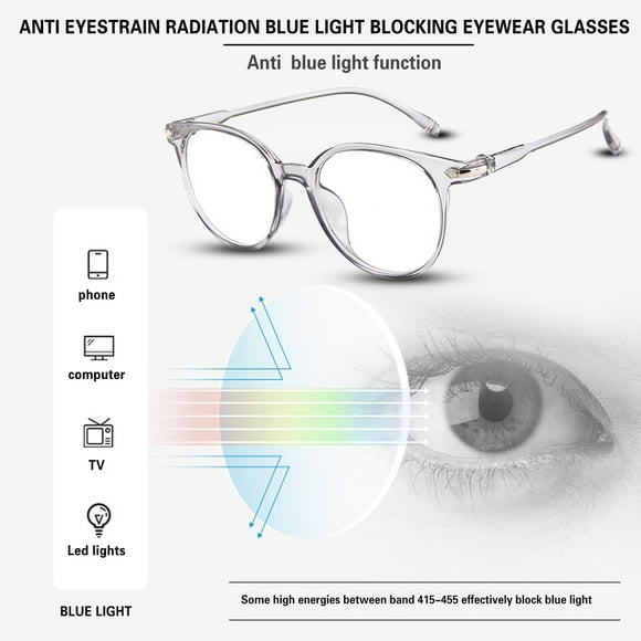 WIZUTIZ Gaming Glasses Computer Anti-Fatigue Blue Light Blocking Filter Eyeglasses Gray up to 50% Off