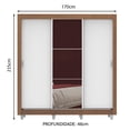 thumbnail image 3 of Ropero Closet Madesa Lyon Plus 3 Puertas y Espejo Pies MB, 3 of 5