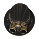 thumbnail image 3 of Steampunk Top Hat Disfraz Gótico Hecho a mano con gafas Rústico Brújula Punk Diadema Sombreros para fiesta Halloween Cosplay Mujeres Hombres Accesorio 60-61cm Sunnimix Sombrero de copa Steampunk, 3 of 8