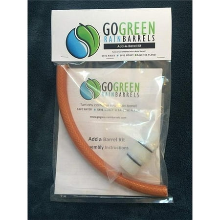 Garden Games Orange Plastic Rain Barrel Kit