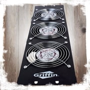 Rackmount Exhaust Cooling Fan by Griffin - 3U Ultra-Quiet Triple Fans - Keep Studio Equipment Gear Cool Rack Mount on Network IT Server - UL Approved Temperature Control Panel for DJ PA AMP Cabinet