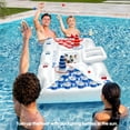 thumbnail image 6 of Livhil 71" x 31" Adult Pong Inflatable Pool Game White, 6 of 10