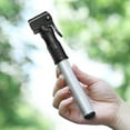 thumbnail image 4 of WEST BIKING Compact Silver Aluminum Alloy Foot Pump with Soft Hose for Quick Tire Inflation, Portable & Lightweight Design for Outdoor Use, 4 of 6