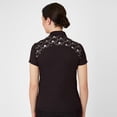 thumbnail image 4 of HORZE Kaitlin Women's Equestrian Moisture-Wicking Short Sleeve Show Shirt with Flower Pattern, 4 of 9