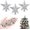Silver, variant on Miaocao 3 Pcs Mini Christmas Tree Topper Small Star Christmas Treetop Ornaments for Mini Tree Holiday Decorative Star for Xmas Home Decor(2.36 Inch,Glitter Silver)