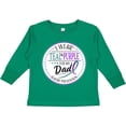 thumbnail image 3 of Inktastic Suicide Prevention- I Wear Teal and Purple for My Dad Boys or Girls Long Sleeve Toddler T-Shirt, 3 of 5