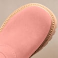 thumbnail image 6 of BRGZLK Girls Snow Boots Winter Fashion Cute Low Heel Anti-Slip Warm Short Booties Outdoor Hiking Walking Shoes for Little Kids/Big Kids Pink 13.5 Little Kids, 6 of 7