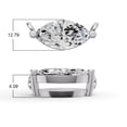 thumbnail image 5 of 1 Carat Marquise Shape Lab Grown Diamond Solitaire Floating Pendant in 14K White Gold, 5 of 5