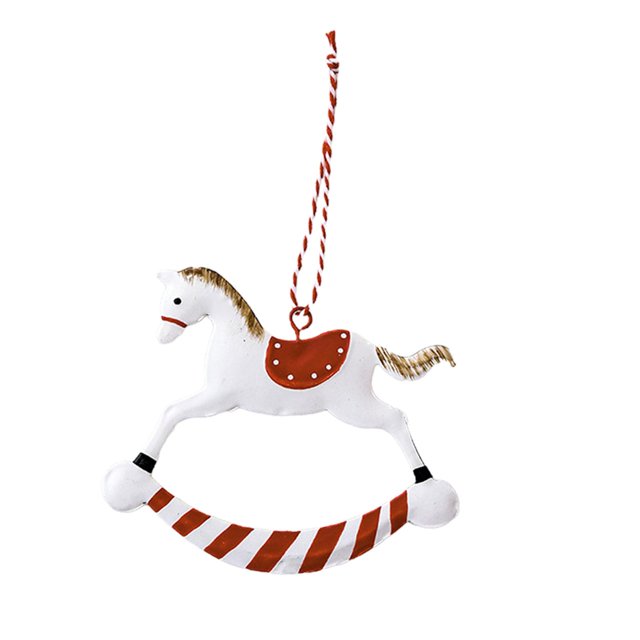 Decoración colgante de Navidad mayimx con dijes Caballo 11cmx9.5cm