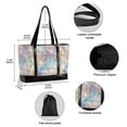 thumbnail image 2 of FORMRS Canvas Laptop Tote Bag for Women with 15.6" Computer Compartments Shoulder Handbag, Elegant Marble Pattern, 2 of 7
