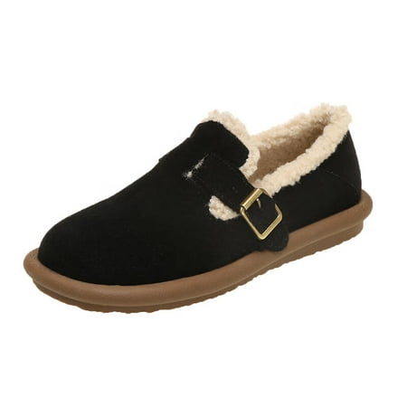 

Lopsie Cotton Slippers Women Winter Home Non slip Household Warmth Thick-soled Plush Cotton Shoes