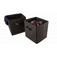 thumbnail image 5 of Foldable Storage Cubes Solid Color Fabric Baskets for Organizing Pantry Closet Shelf Dual Handle Collapsible Closet Organizers and Storages Bin Coffee 11 In, 5 of 5