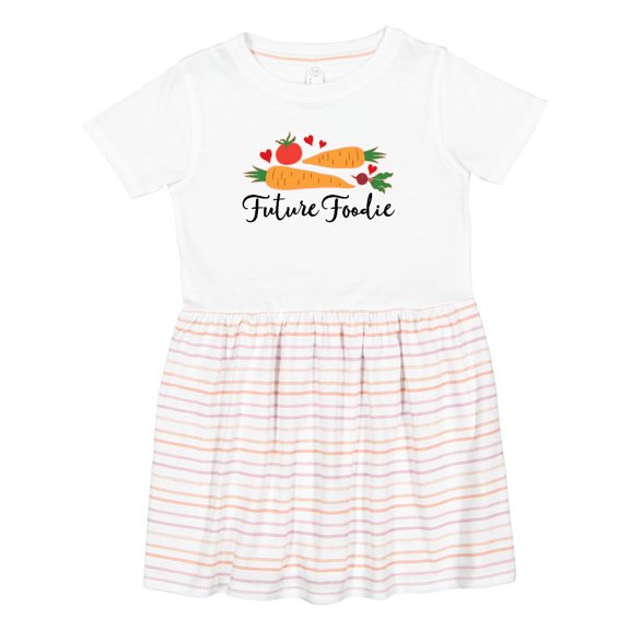 Inktastic Future Foodie Cute Vegetable Girls Toddler Dress