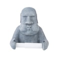 thumbnail image 1 of rollos de papel higiénico con estatua Moai, escultura funcional y única para montar en pared, decoración para baño, hogar y oficina., 1 of 9