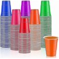 thumbnail image 1 of Assorted 16 Oz Plastic Cups for Parties and Weddings, Heavy-Duty Disposable Drinkware with 6 Vibrant Colors, 1 of 5