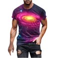 thumbnail image 2 of Yanghang Summer Tops T Shirts For Man Men's Casual Sky Printed Round Neck Short Sleeved T-Shirt Top Shirts For Men, 2 of 5