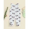 thumbnail image 6 of Suealasg Baby Boys Girls Jumpsuit 6 12 18 24 Months Infant Sleeveless Cow Dinosaur Print Tank Romper Newborn Boys Girls Summer One Piece Clothes, 6 of 7