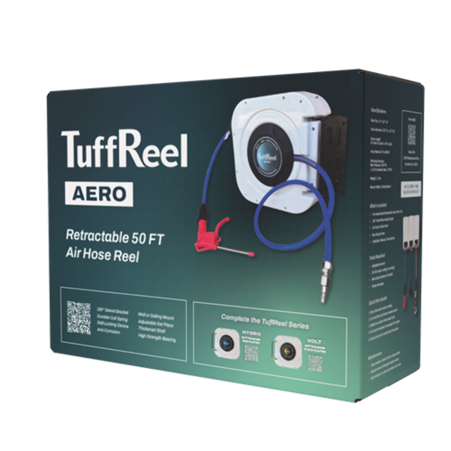 Tenax TuffReel Aero 50 FT Retractable Air Hose Reel