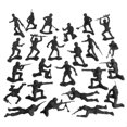 thumbnail image 4 of TimMee Plastic Army Men - Figuras de soldados de juguete negras de 48 piezas - Fabricado en EE. UU., 4 of 5