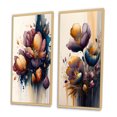thumbnail image 3 of Designart "Scarlet Crocus Blossoms I" Crocus Framed Wall Art Set Of 2 - Red Floral Gallery Wall Frame Set For Home Decor, 3 of 6