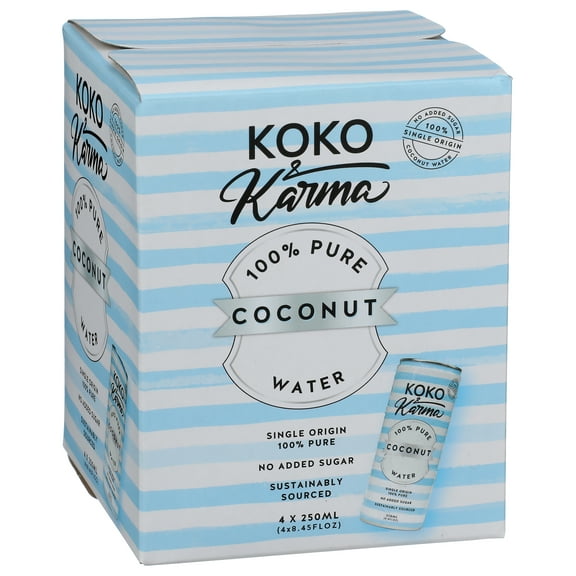 100% Pure Coconut Water no added Sugar 4PK
