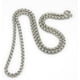 thumbnail image 1 of Collar de cadena de acero inoxidable 201 para hombre, moderno, de 4 mm, con cierre de mosquetón. Ideal para hombre y mujer. Color acero inoxidable. 60 cm (23,62 pulgadas)., 1 of 3