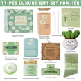 thumbnail image 2 of Birthday Gifts for Women Her,11PCS Birthday Basket for Women Green Happy Birthday Gift Box for Mon Wife Daughter Aunt Sister Best Friend Coworkers, 2 of 3