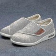 thumbnail image 2 of Wide Adjusting Soft Comfortable Shoes Orthopedic Walking Shoes For The Old Breathable Hook-and-loop, 2 of 5