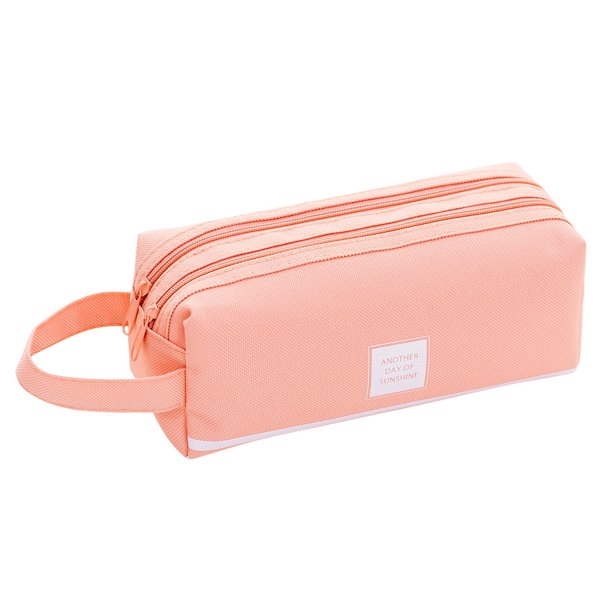 Brief Style Color Large Capacity Pen Pencil Bag Stationery