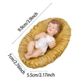 thumbnail image 3 of Jiibva Jesus Baby Figure Mini Manger Nativity Figurine Baptism Party Favors Christmas Favors Figurine Party Artwork Statue, 3 of 7