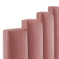 thumbnail image 4 of Noelle Performance Velvet Twin Headboard - Dusty Rose, 4 of 4