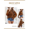 thumbnail image 3 of HOTAPEI Pullover Sweaters for Women Lace Crochet Long Sleeve Sweaters Hollow Out Sweater Crewneck Knit Pullover Tops, 3 of 5