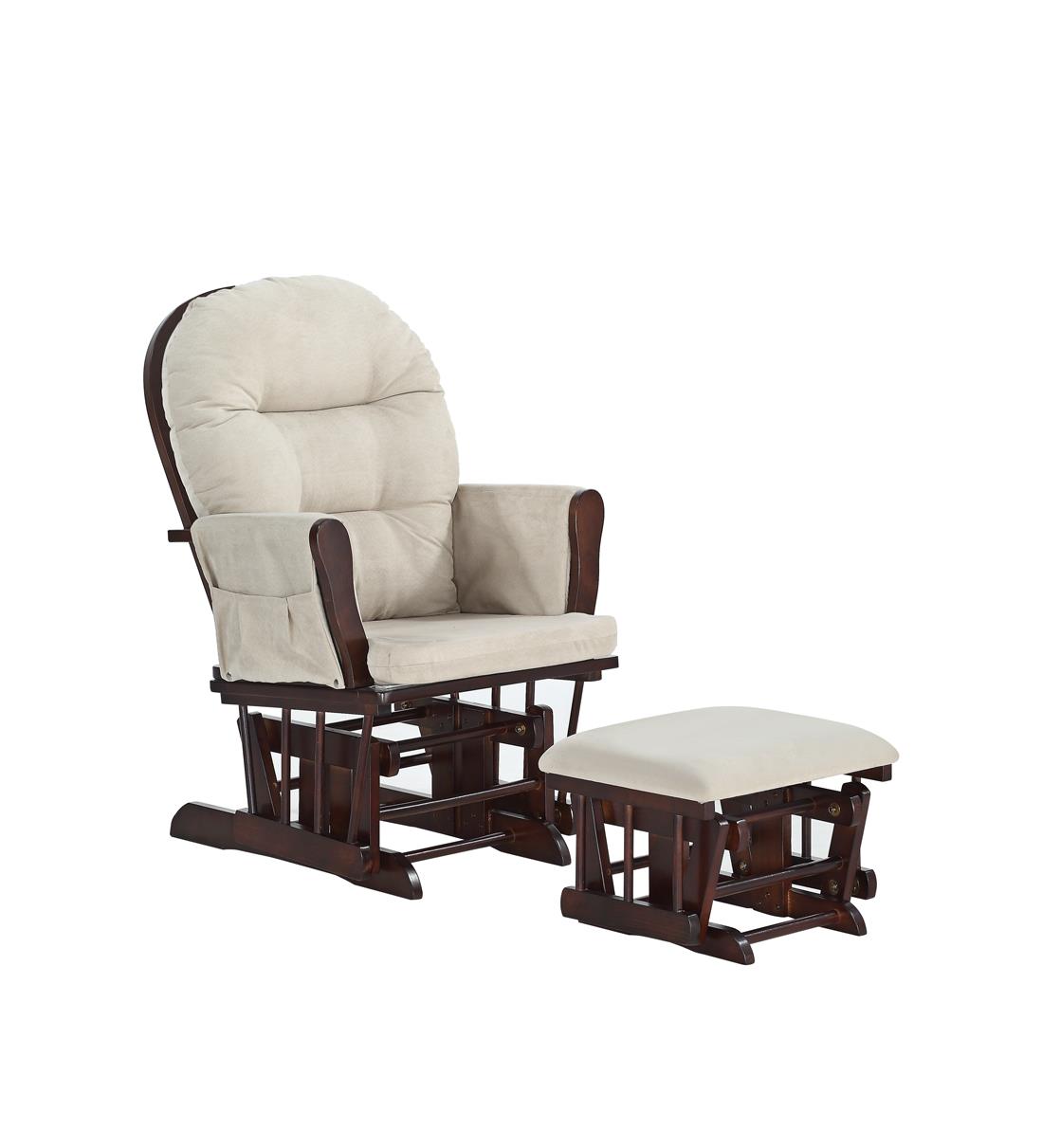 naomi home brisbane glider & ottoman set