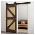 thumbnail image 3 of Sliding Barn Door Hardware Kit, Heavy Duty Smoothly And Silently Easy To Install Fit Single Door Panel Single Big Wheel ,Easy to Install, 3 of 6