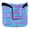 Blue Pink Stripes with Flowers, variant on Haosy Blue Stripes with Cute Flowers Golf Mallet Putter Cover Strong Magnetic Leather Golf Club Headcover Closure