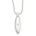thumbnail image 1 of SS White Ice .01ct. Diamond Necklace 18 Inch, 1 of 3